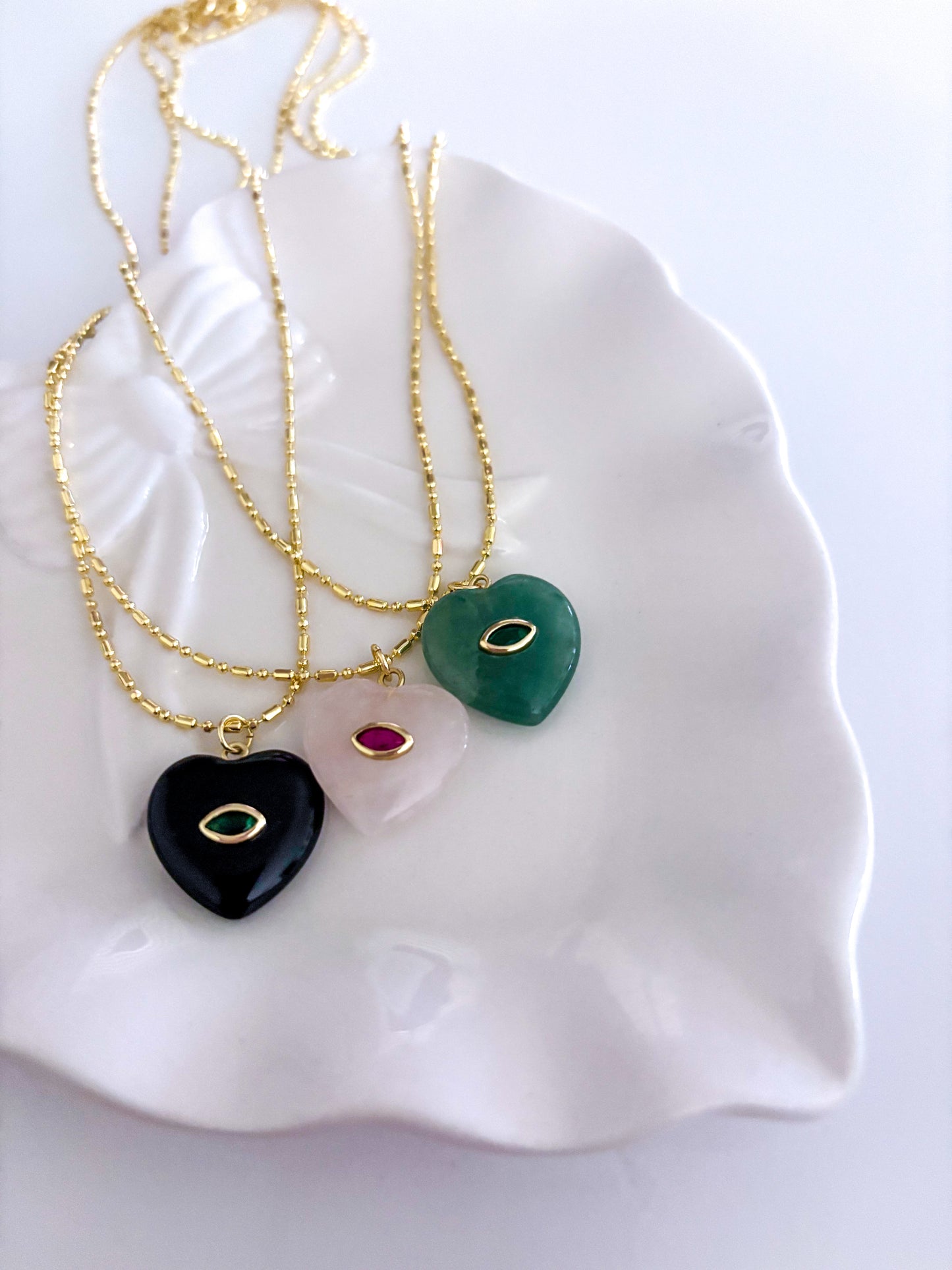 Heart Stone Necklace