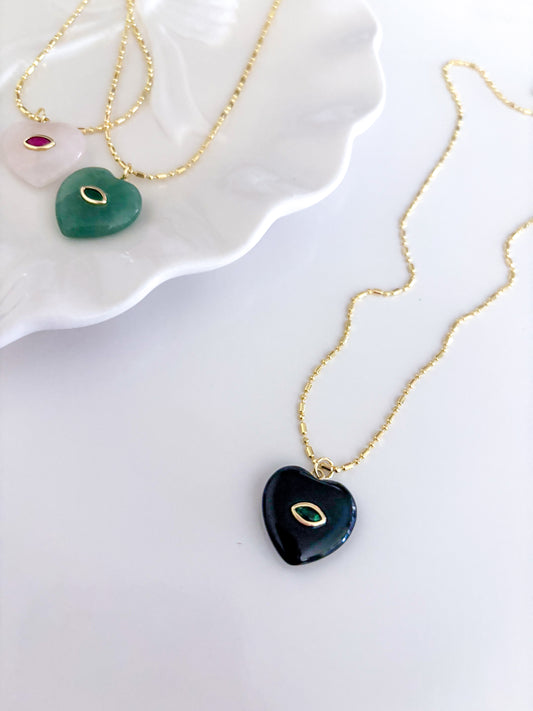 Heart Stone Necklace