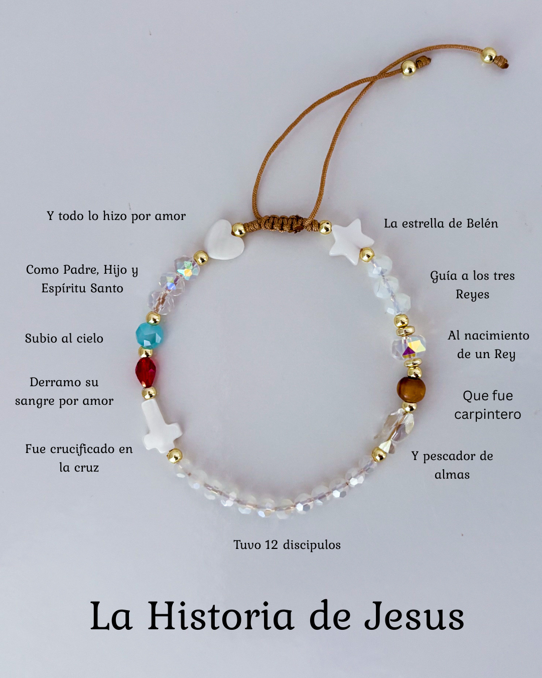 La Vida de Jesus Bracelet (White)