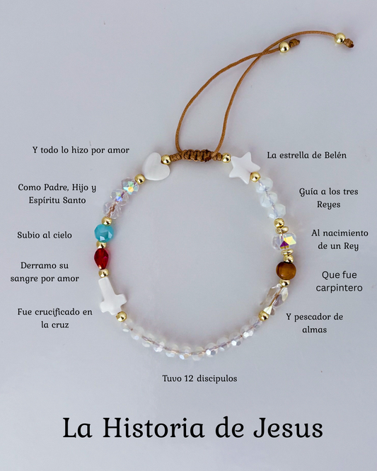 La Vida de Jesus Bracelet (White)